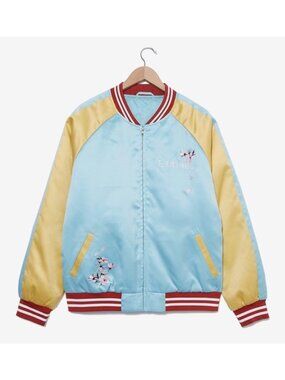 Studio Ghibli Spirited Away Bathhouse Sakura Satin Jacket Size XLarge Unisex NWT